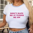 thumbnail image 2 of Women's T-Shirts Slim Fit Summer Top Graphic Crop Tee for Everyday Casual Wear, 2 of 7