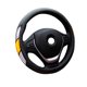 thumbnail image 2 of sweethay Funda Universal para volante de coche, diseño deportivo antideslizante, funda para volante de cuero deportivo Automoción decorativa y accesorios amarillo negro sweethay VI000007-02, 2 of 6