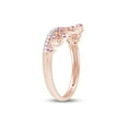 thumbnail image 6 of AFFY Simulated Multi Stone Aurora Princess Style Engagement Crown Ring In 14k Rose Gold Over Silver-13.5, 6 of 6