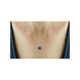 thumbnail image 6 of JewelersClub Black Diamond Accent Sterling Silver 3 Piece Flower Jewelry Set, 6 of 10