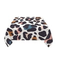 thumbnail image 3 of YFYANG Square Polyester Table Cloth, 54" x 54" Reusable Table Cover Kitchen Dining Room Vintage Abstract Leopard Texture Decorative Tablecloths for Tables of 2-4 People, 3 of 8