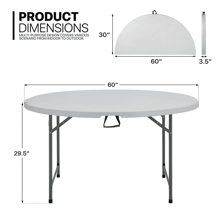 62.125 x 19.5 Foldable Craft Table - Venue Marketplace