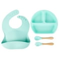 thumbnail image 4 of Yaoyar Children's Platey Set, Suction Cup Food Grade Infant And Child Food Bowl, Bib, Fork And Spoon, Kitchen Utensils Clearance, 4 of 5