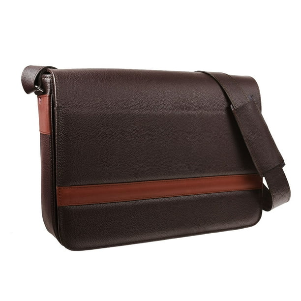 Lulumm Portafolio para Hombre en Piel Auténtica, Maletín Ejecutivo, Portafolio de Cuero Hecho en México, Bolso de Hombro para Negocios, Oficina y Viajes, Tamaño Oficio 7419