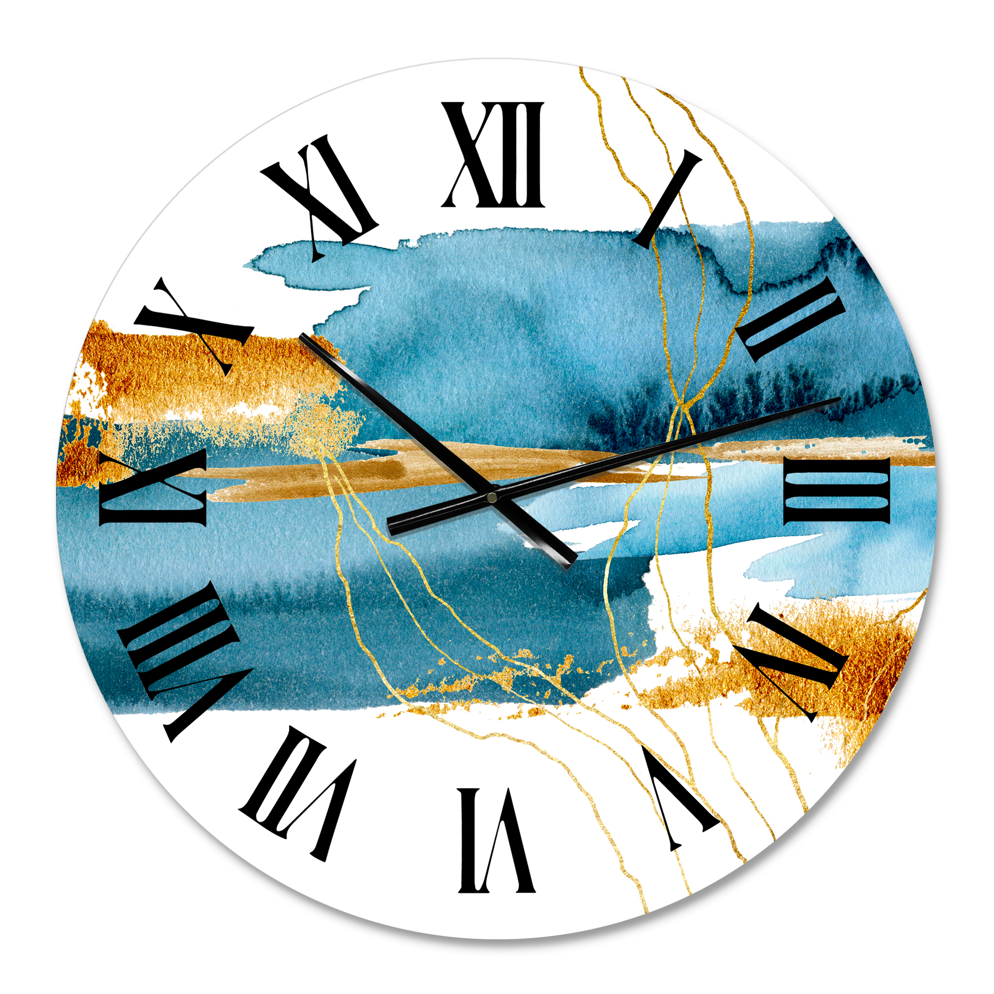 Designart 1 in Modern,Contemporary Wall Clock
