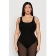 thumbnail image 2 of Womens Plus Size Double Layered Scoop Neck Bodysuit, 2 of 5