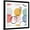 Black Frame, variant on Art.com Colour Motion II Art Print by Isabelle Z, Brown Frame Wall Art, 38" x 38"