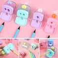 thumbnail image 4 of Pencil Sharpener for Elementary School Students, Single & Double Hole Sizes, Plastic and Metal, Macaron Colors, Safe and Portable, 4 of 8