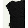 thumbnail image 7 of Amoretu Womens Sexy Shirts Loose Fit Knit Sleeveless Tank Tops Black XXL, 7 of 7