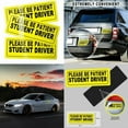 thumbnail image 4 of 3PCS Student Driver Magnet Safety Sign,9 x 3.9 inch Car Vehicle Reflective Sign Sticker Bumper for New Drivers, 4 of 8