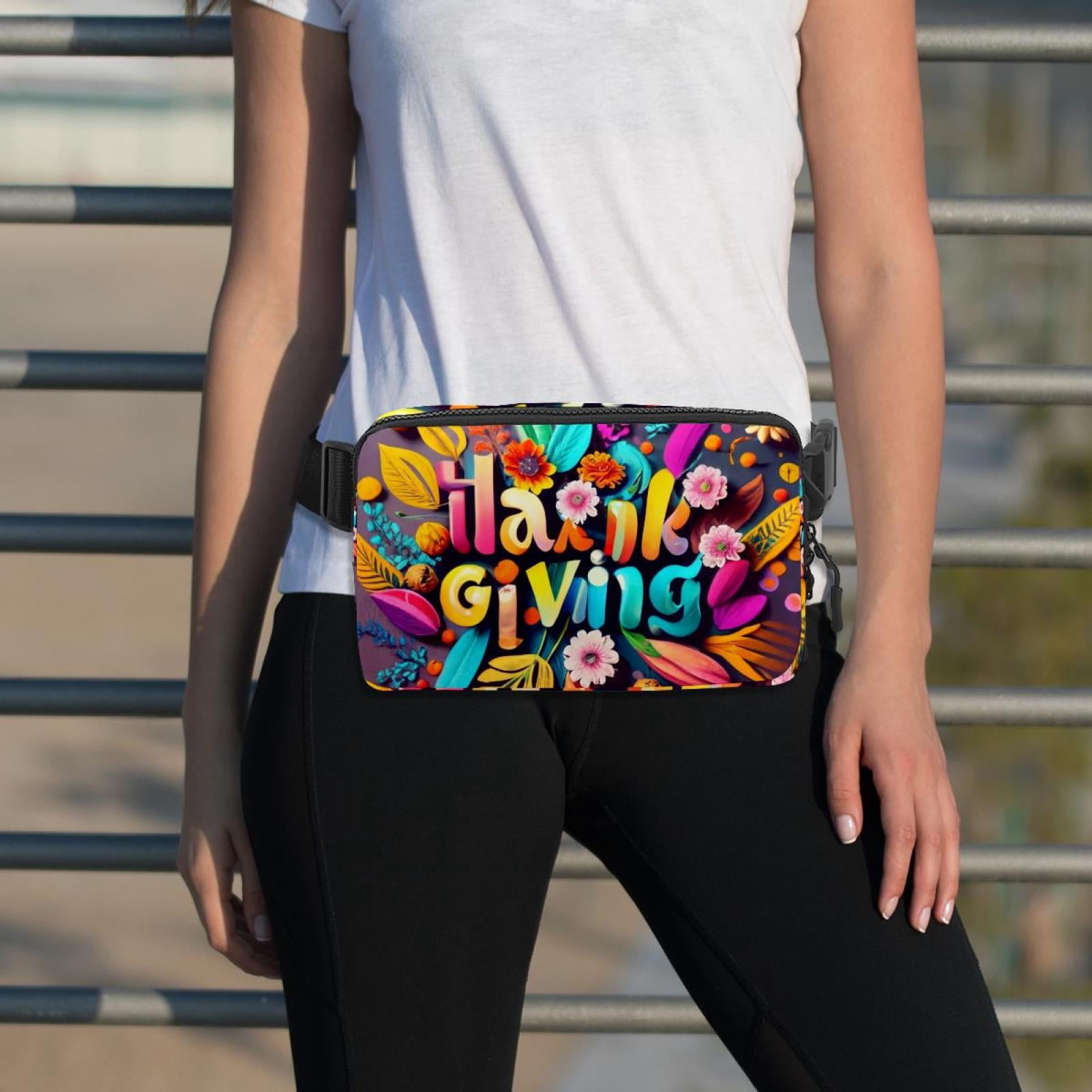 Thanksgiving Lightweight Adjustable Waist Bag Fanny Pack with Extension Strap - Unisex Fitness Running Belt