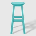 thumbnail image 6 of WestinTrends Malibu 29" HDPE Outdoor Patio Round Bar Stool Set of 2, Turquoise, 6 of 7
