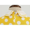 thumbnail image 4 of Kiijoy Girls Polka Dot Short Sleeve Polo Dress Vintage Elegant Party Dress, Sizes 7-8, 4 of 8