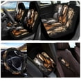 thumbnail image 2 of KUIFORTI Three Horses Universal Seat Covers for Cars Auto Center Console Cover Pad Cushion Belt Pads for Auto Truck Van SUV Steering Wheel Covers,8 Piece Set, 2 of 5