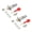 L, variant on 2Pcs Mortice Door Bolts with Star Key Concealed Tube Well Lock AntiTheft Door Security Rack Bolts for Door and Window