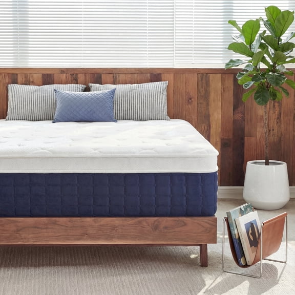 Sailvan Queen Mattress,12" Hybrid Memory Foam Mattress in Box,Queen Size Mattress with Individually Pocketed Springs,Medium Firmness,, Edge Support, Pressure Relief