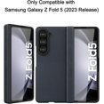 thumbnail image 2 of Case for Samsung Galaxy Z Fold 5 (2023) with Built-in Cover Screen Protector & Hinge Protection, Slim Hard PC + PU Protective Phone Case for Galaxy Z Fold5 5G - Graphite, 2 of 13