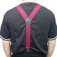 thumbnail image 3 of Y Back Suspenders Airport Friendly Suspenders,NO buzz with Plastic Clip 1.5 inch Fully Elastic Braces, 3 of 6