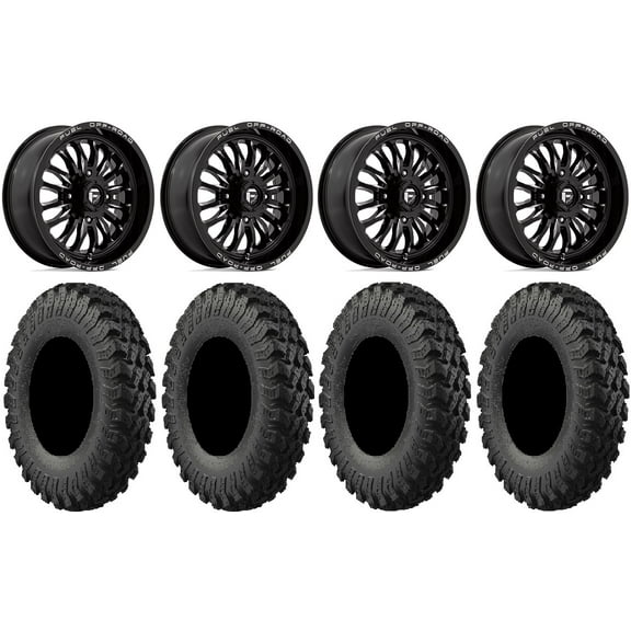 Fuel ARC 18" Wheels Black 37" MotoRally Tires Polaris RZR XP 1000 / PRO XP / Ranger XP 900/1000