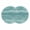 Teal Green, variant on Blue Round 13 Inch Placemats Set of 4, Vintage Modern Abstract Art Ombre HeatResistant Non Slip Place Mats for Dining Table, Wipeable Braided Kitchen Table Mats for Housewarming
