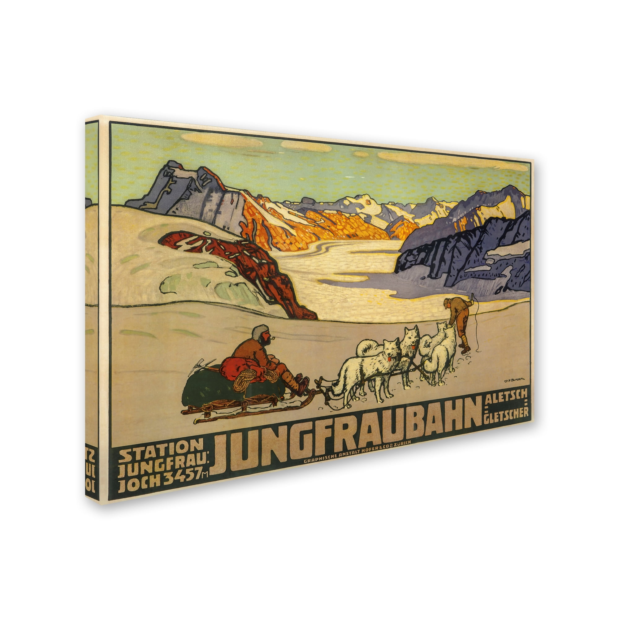 Trademark Fine Art 'Jungfrau Bahn' Canvas Art by Vintage Apple Collection