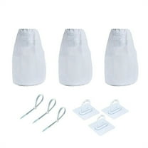 3 Pack Dryer Vent Lint Catcher Bag For Indoor Outdoor Dryer Without Vent System Reusable Lint Trap With Straps And Mounting Kits