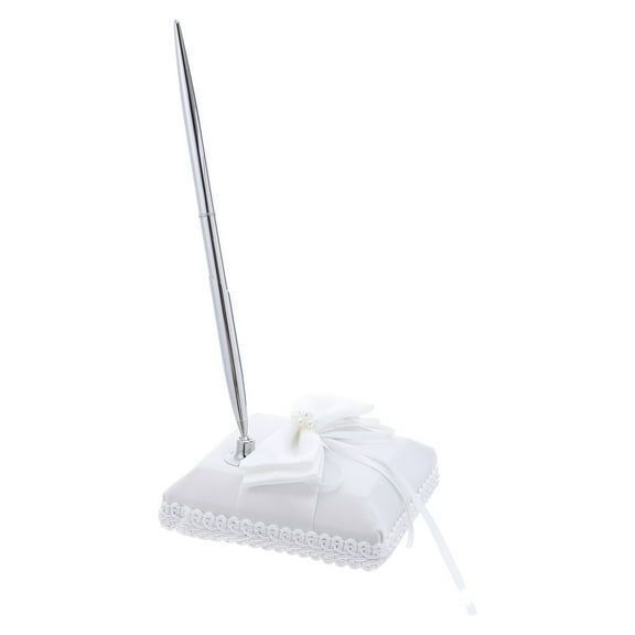 LOLIPPYY Wedding Ceremony Ballpoint Pen with and Metal Holder for Guest Book Signing