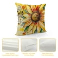 thumbnail image 4 of Awypu  Sunflower Bee Welcome Summer Throw Pillow Cover,Yellow Cushion Case Decoration for Sofa Couch, 4 of 5