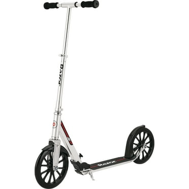 Razor A5 DLX Kick Scooter, 8 In. Large Wheels, Anti-Rattle Folding Aluminum  Scooter