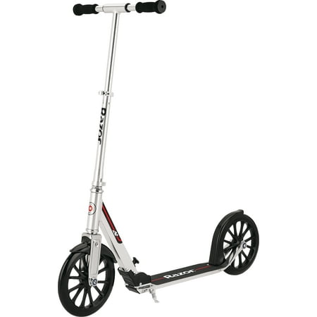 UPC: 0845423022471 | Razor A6 Kick Scooter – Extra large 10 Wheels Longer Deck Anodized Aluminum Frame Foldable Adjustable Handlebars Lightweight for Riders up to 220 lbs