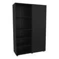 thumbnail image 1 of FM FURNITURE Ollie Garde-Robe à 2 Portes avec Rangement Ouvert Wengue, 1 of 8