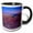 Black/White, variant on 3drose, Twilight Canyon View at Bryce Canyon, 15oz Mug