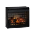 thumbnail image 1 of Benjara BM227444 23.75 in. Metal Fireplace Inset with 7 Level Temperature Setting, Black, 1 of 3