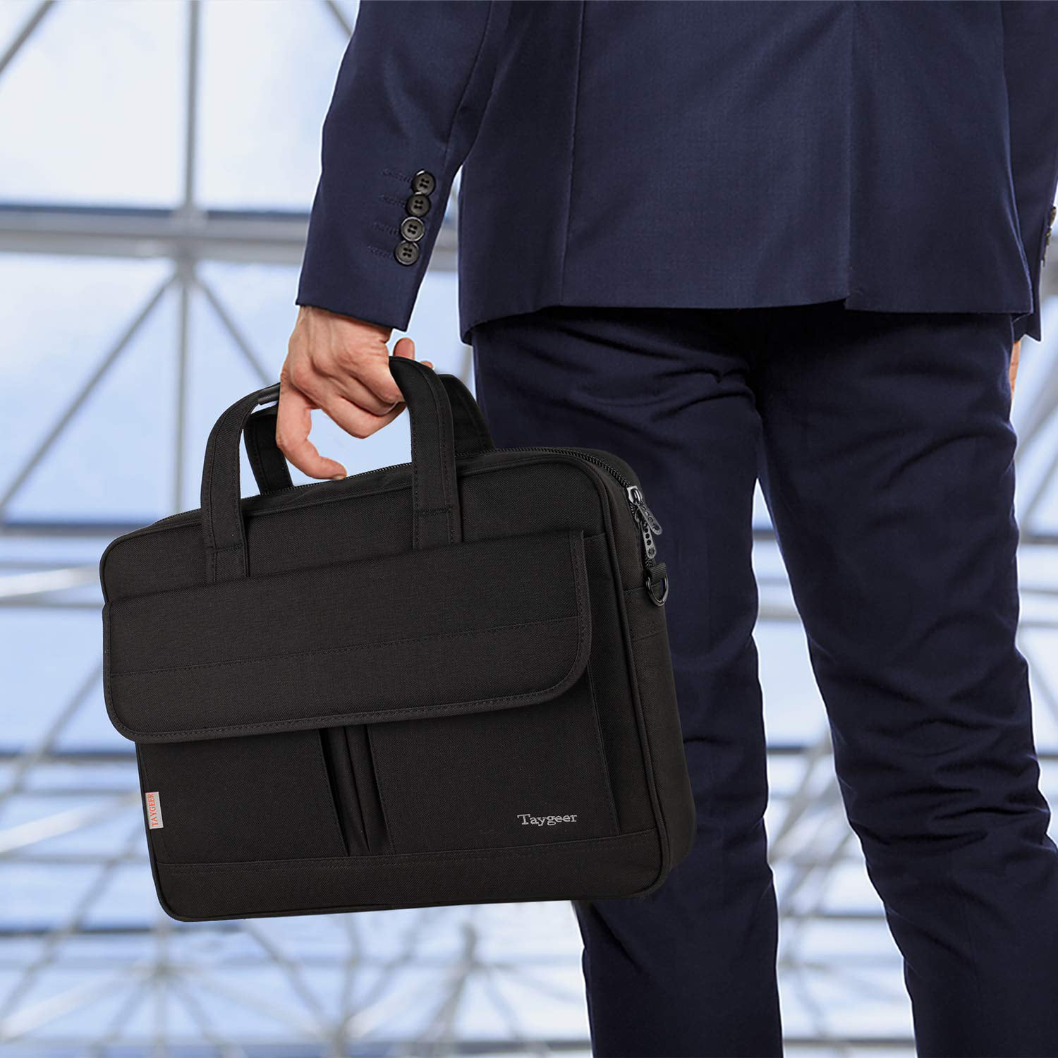 Taygeer Laptop Bag 15.6 inch,Water Resistant Briefcase, 15inch Expandable Messenger Shoulder Bag