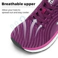thumbnail image 4 of FitVille Women Breathable Wide Running Shoes Lightweight Non Slip Extra Wide Shoes (Raspberry Purple, 7.5 Wide), 4 of 5