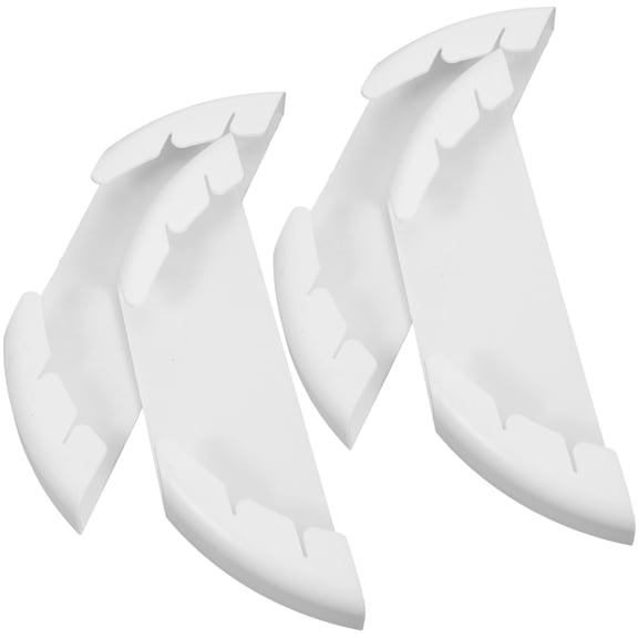 LOLIPPYY 4Pcs Punch Free Wall Mounted Lid Rack White For Kitchenware Storage