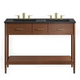 thumbnail image 4 of Zaire 48" Double Sink Bathroom Vanity in Walnut Black, 4 of 10