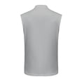 thumbnail image 6 of Bpyeka Men's Stand Collar Partial Button Sleeveless Henley Tank Tops, Palm Tree Graphic Casual Athletic Shirts for Running Workout & Summer Daily Wear, S-3XL, Gray, 6 of 7