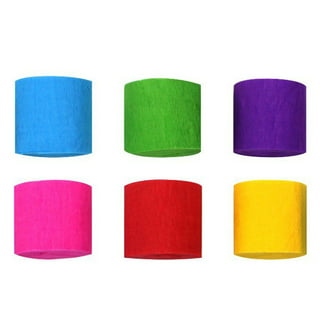 Irtyif Crepe Paper Streamers, Crepe Paper Rolls, 6 Rolls, Assorted Colors  for Birthday Party, Wedding Concert, Halloween and Various Festivals :  : Home & Kitchen