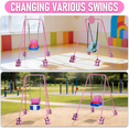 thumbnail image 2 of G TALECO GEAR Foldable Swing Stand for Kids, Toddler Swing Frame, Metal Swing Sets for Backyard, Outdoor/Indoor, Fits for Most of the Toddlers Swings, Pink, 2 of 8
