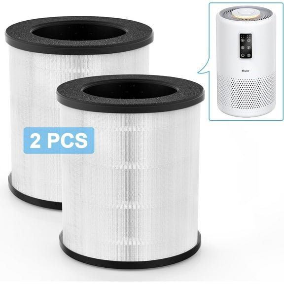 2PCS Air Purifier B-D02U Replacement Filter, VEWIOR H13 True HEPA Air Cleaner Filter (Special for B-D02U Air Purifier)