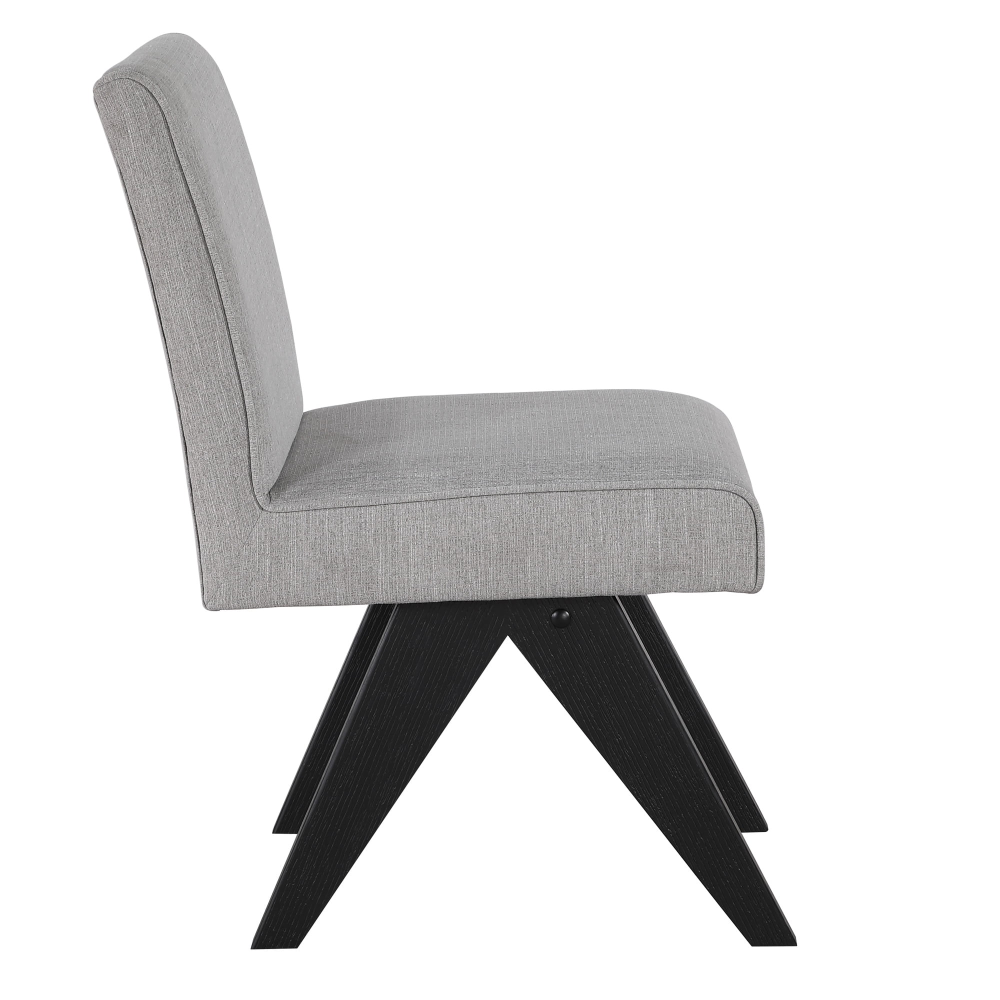 Steve Silver Magnolia Modern Upholstered Dining Chair, Set of 2, Gray