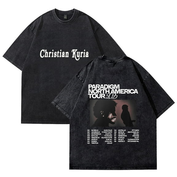 Christian Kuria Paradigm Tour Tee Merch Men Women Tshirt Trendy Streetwear