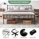 thumbnail image 4 of Estructura De Cama Moderna y Minimalista con Plataforma Metálica, Incluye Cabecero y Piecero, Espacio De Almacenamiento De 31 Cm Debajo De La Base, No Requiere Colchón De Muelles, 4 of 5