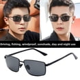 thumbnail image 3 of Gafas de sol polarizadas fotosensibles que cambian de color para hombre, gafas de sol de doble uso para transmisión en vivo durante el día y la noche, gafas con marco negro para el cabello, 3 of 6