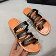 thumbnail image 2 of Vedolay Women Summer Sandal Sandals for Women Toe Ankle Buckle Strap Flats Sandals,White 8.5, 2 of 5