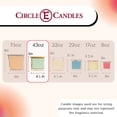 thumbnail image 3 of Circle E Candles, Buttery French Vanilla Scent, Large Size Jar Candle, 43oz, 4 Wicks, 3 of 9