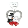 thumbnail image 5 of Personalized Wedding Ornaments - Mr Mrs Ornaments 2024 - Cute Just Married Snowman Ornament, Our First Christmas Married Ornament, Newlywed Christmas Ornament 2024- Free Customization, 5 of 10