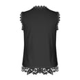 thumbnail image 5 of TKLPEHG Womens Tank Tops Square Neck Lace Tank Top Loose Casual Comfy Summer Clothes Lightweight Solid Color Sleeveless T Shirt Fashion Blouses (Black,M), 5 of 6