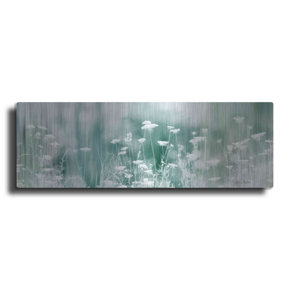 Luxe Metal Art 'Dreamy Meadow' by Lori Deiter, Metal Wall Art, 48"x16"